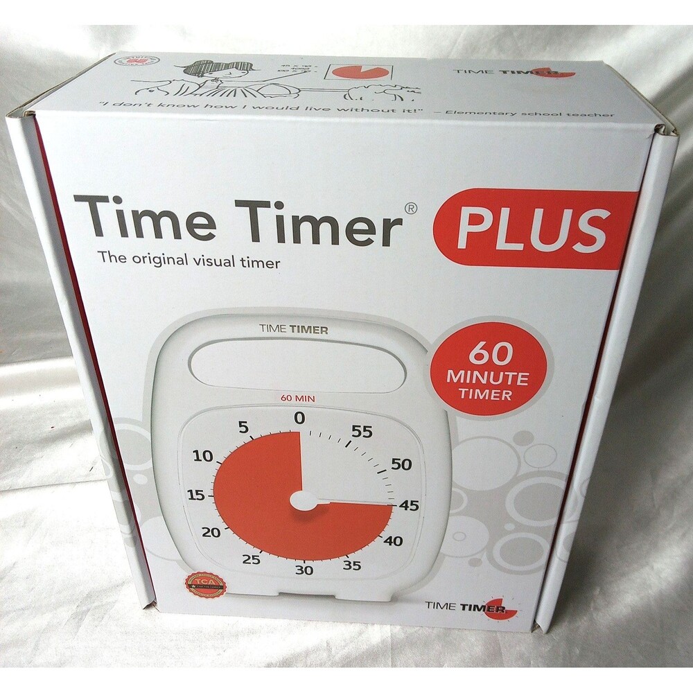 TIME TIMER PLUS VISUAL 60 MINUTE COUNTDOWN TIMER